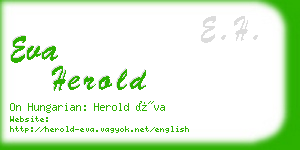 eva herold business card